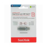 SANDISK ULTRA DUAL DRIVE LUXE PENDRIVE 32GB USB Type-C Ezüst (150 MB/s olvasási sebesség)