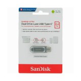 SANDISK ULTRA DUAL DRIVE LUXE PENDRIVE 64GB USB Type-C Ezüst