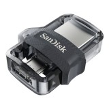 SanDisk Ultra Dual Drive m3.0 128GB Szürke & Ezüst (150MB/s olvasási sebesség)