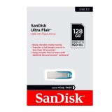 SANDISK ULTRA DUAL FLAIR PENDRIVE 128GB USB 3.0 Kék  (150 MB/s olvasási sebesség)
