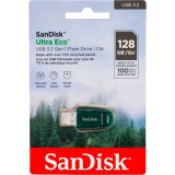 SanDisk Ultra Eco 128 GB USB A típus 3.2 Gen 1 (3.1 Gen 1) Zöld pendrive