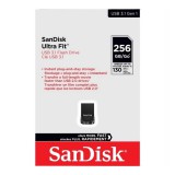 SANDISK ULTRA FIT PENDRIVE 256GB USB 3.1 Fekete
