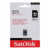 SANDISK ULTRA FIT PENDRIVE 64GB USB 3.1 Fekete