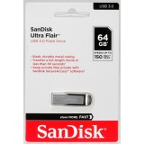 SanDisk ULTRA FLAIR 64 GB USB A 3.2 Gen 1 (3.1 Gen 1) Fekete, Ezüst pendrive