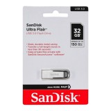 SANDISK ULTRA FLAIR PENDRIVE 32GB USB 3.0 Ezüst (150 MB/s olvasási sebesség)