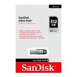 SANDISK ULTRA FLAIR PENDRIVE 512GB USB 3.0 Ezüst-Fekete  (150 MB/s olvasási sebesség)