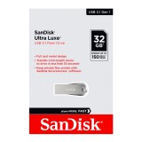 SANDISK ULTRA LUXE PENDRIVE 32GB USB 3.1 Ezüst (150 MB/s olvasási sebesség)