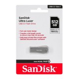 SANDISK ULTRA LUXE PENDRIVE 512GB USB 3.1 Ezüst