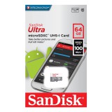 SANDISK ULTRA MICRO SDXC 64GB CL10 UHS-I (100 MB/s olvasási sebesség)