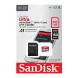 SanDisk Ultra Micro SDXC + Adapter 512GB CL10 UHS-I U1 (150 MB/s olvasási sebesség)