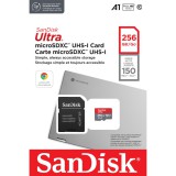 SanDisk Ultra MicroSDXC 256GB CL10 UHS-I (140 MB/s olvasási sebesség)
