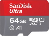 SanDisk Ultra SDSQUA4-064G-GN6MA 64GB MicroSDXC A1 Class 10 UHS-I memóriakártya adapterrel