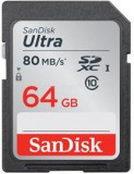 Sandisk Ultra SDXC 64GB CL10 UHS-I U1 (80MB/s) memóriakártya (139768)