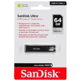 SanDisk Ultra USB flash meghajtó 64 GB USB C-típus 3.2 Gen 1 (3.1 Gen 1) Fekete
