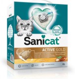 Sanicat Active Gold ultra csomósodó macskaalom argán illattal 6 l