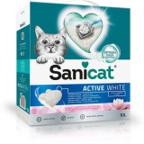Sanicat Active White csomósodó fehér macskaalom (lótuszvirág illattal) 6 l