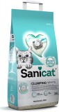 Sanicat Clumping White Cotton Fresh csomósodó, fehér macskaalom (Illatmentes) 10 l