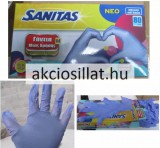 Sanitas Nitril és Vinil Lila kesztyű latex és púdermentes M méret 80 db
