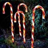 SantaClaus Karácsonyi nyalóka formájú napelemes kültéri világítás