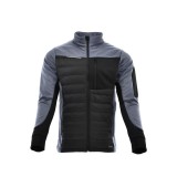 Sara Comfort Plus Hybrid cipzáras pulóver fekete szürke színben