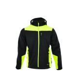 Sara Comfort Plus - Munkaruha Softshell Kabát fekete/sárga