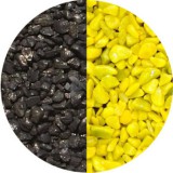 Sárga-fekete mix akvárium aljzatkavics (2-4 mm) 5 kg