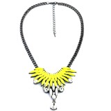 Sárga Statement nyaklánc