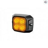 Sárgavillogó ledes 4 led kocka 12/24V (P5258)