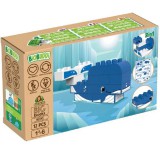 Sarkvidék - 2 az 1-ben bálna vagy fóka | építőjáték | 12 db építőkocka | BiOBUDDi BB-0101