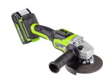 Sarokcsiszoló akkumulátoros Greenworks GD24AG 24v, szénfeke nélkül, akku és töltő nélkül