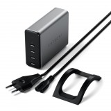 Satechi 165W 4xUSB-C PD GaN hálózati töltő (ST-UC165GM-EU) (ST-UC165GM-EU)