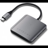 Satechi 4 portos USB-C, PD-vel - szürke (űrszürke) (ST-H4CPDM)
