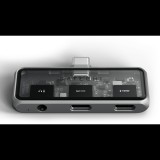 Satechi Mobile XR Hub with dual USB-C and Audio - Space Gray (ST-HXRAJM)