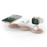 Satechi OntheGo 3-in-1 Wireless Charger Desert Rose ST-QTG31R