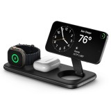 Satechi Qi2 Trio Wireless Charging Pad with Type A/C/G plugs Space gray ST-QTPM-EA