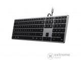Satechi Slim W3 USB-C BACKLIT Wired Keyboard, US, Űrszürke