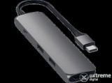 SATECHI ST-CMAM Aluminum SLIM Type-C MultiPort Adapter 1xHDMI 4K,2x USB 3.0, asztroszürke