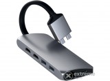Satechi Type-C kettős multimédia adapter, asztrószürke