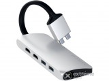 Satechi Type-C kettős multimédia adapter, ezüst