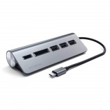 Satechi USB-C Combo Hub for Desktop Aluminium Space Gray ST-TCHCRM