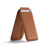 Satechi Vegan-Leather Magnetic Wallet Stand (iPhone 12/13/14/15 all models) Brown ST-VLWN
