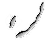 Satisfyer Cosmic Crest 2 - hullámos acéldildó (ezüst)