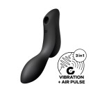 Satisfyer Curvy Trinity 2 - léghullámos 2in1 vibrátor (fekete)