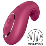 Satisfyer Dipping Delight - akkus csikló vibrátor (piros)