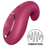 Satisfyer Dipping Delight - akkus csikló vibrátor (piros)