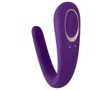 Satisfyer Double Classic - vízálló, akkus párvibrátor (lila)