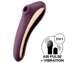 Satisfyer Dual Kiss - 2in1, hüvelyi és csikló vibrátor (lila)