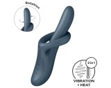 Satisfyer Heat Flex 4 - melegítő csiklókaros vibrátor (szürke)