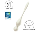 Satisfyer Love Birds 1 - okos, vibrációs gésagolyó (fehér)