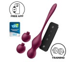 Satisfyer Love Birds Vary - okos, variálható gésagolyó (piros)